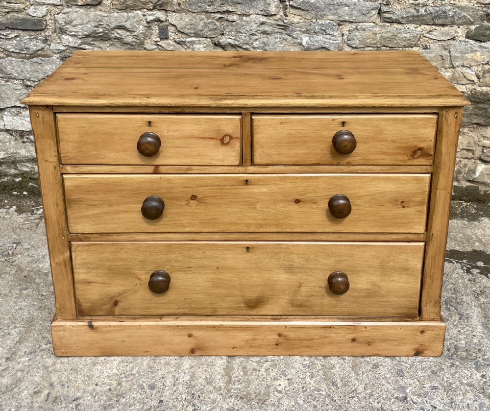 Antique Stripped Pine Chest of Drawers