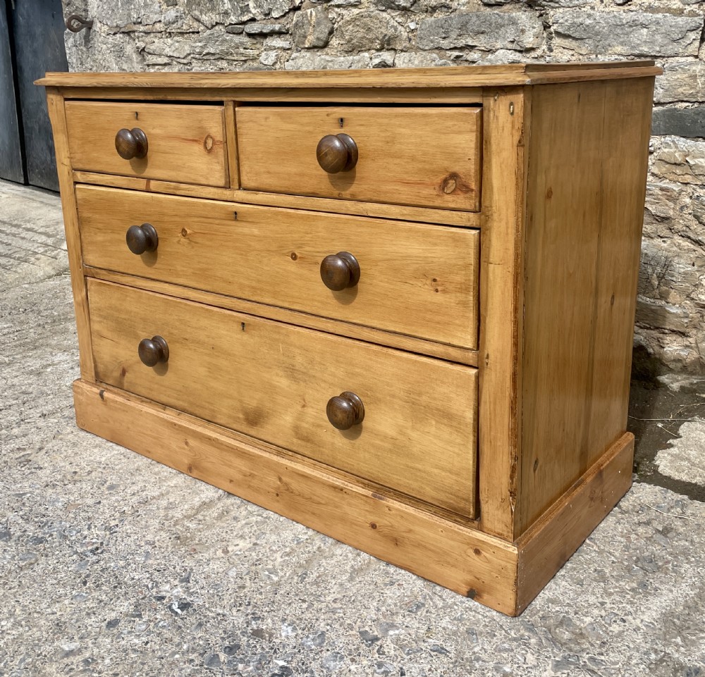Antique Stripped Pine Chest of Drawers View VII