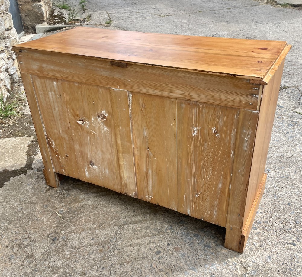 Antique Stripped Pine Chest of Drawers View X
