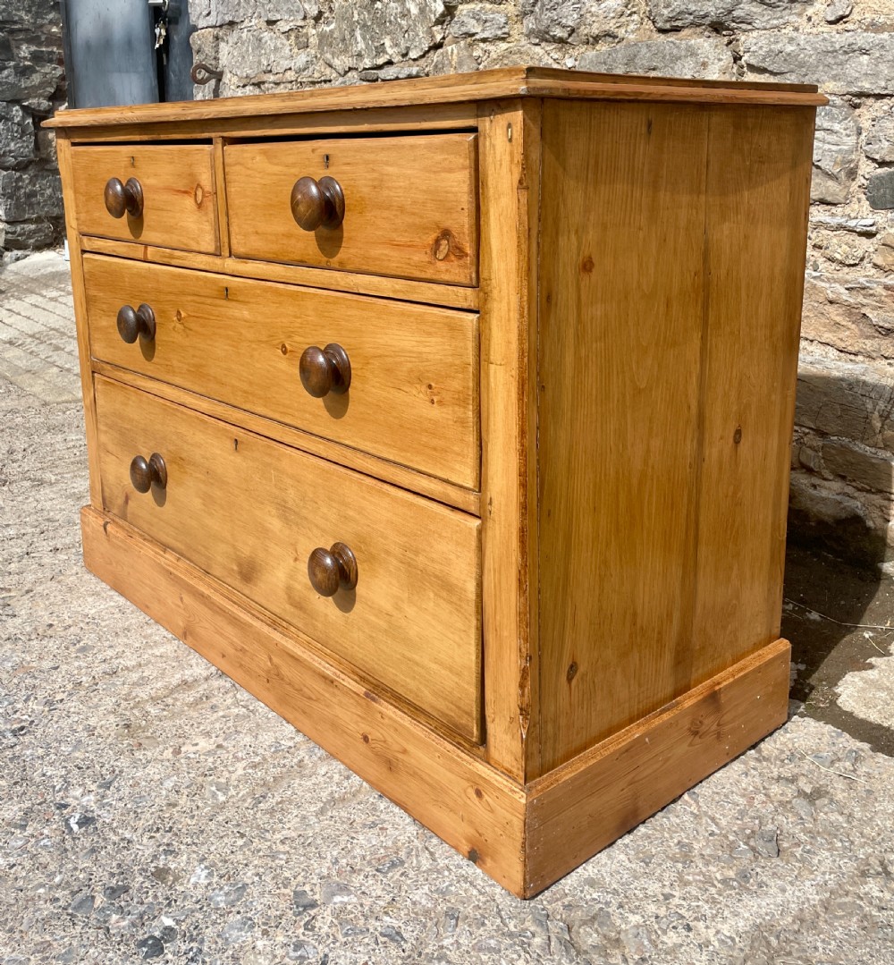 Antique Stripped Pine Chest of Drawers View XI