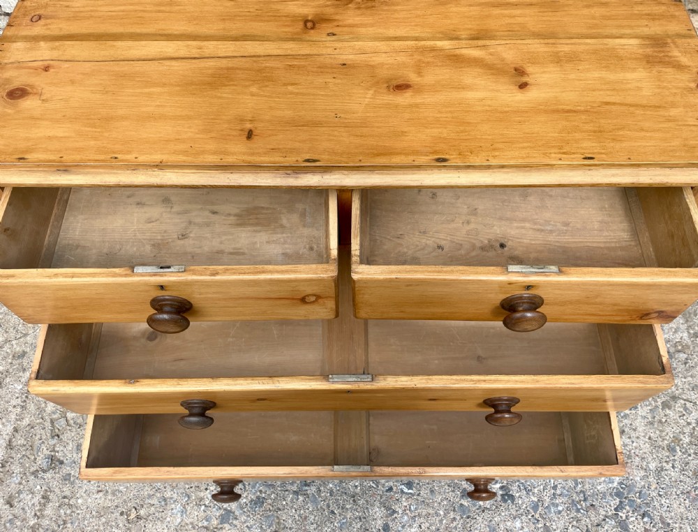 Antique Stripped Pine Chest of Drawers View XIII