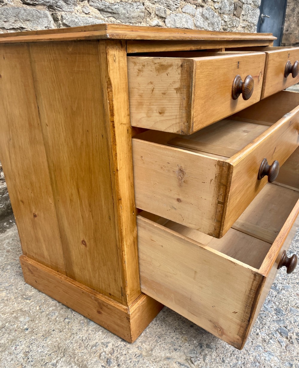 Antique Stripped Pine Chest of Drawers View XIV