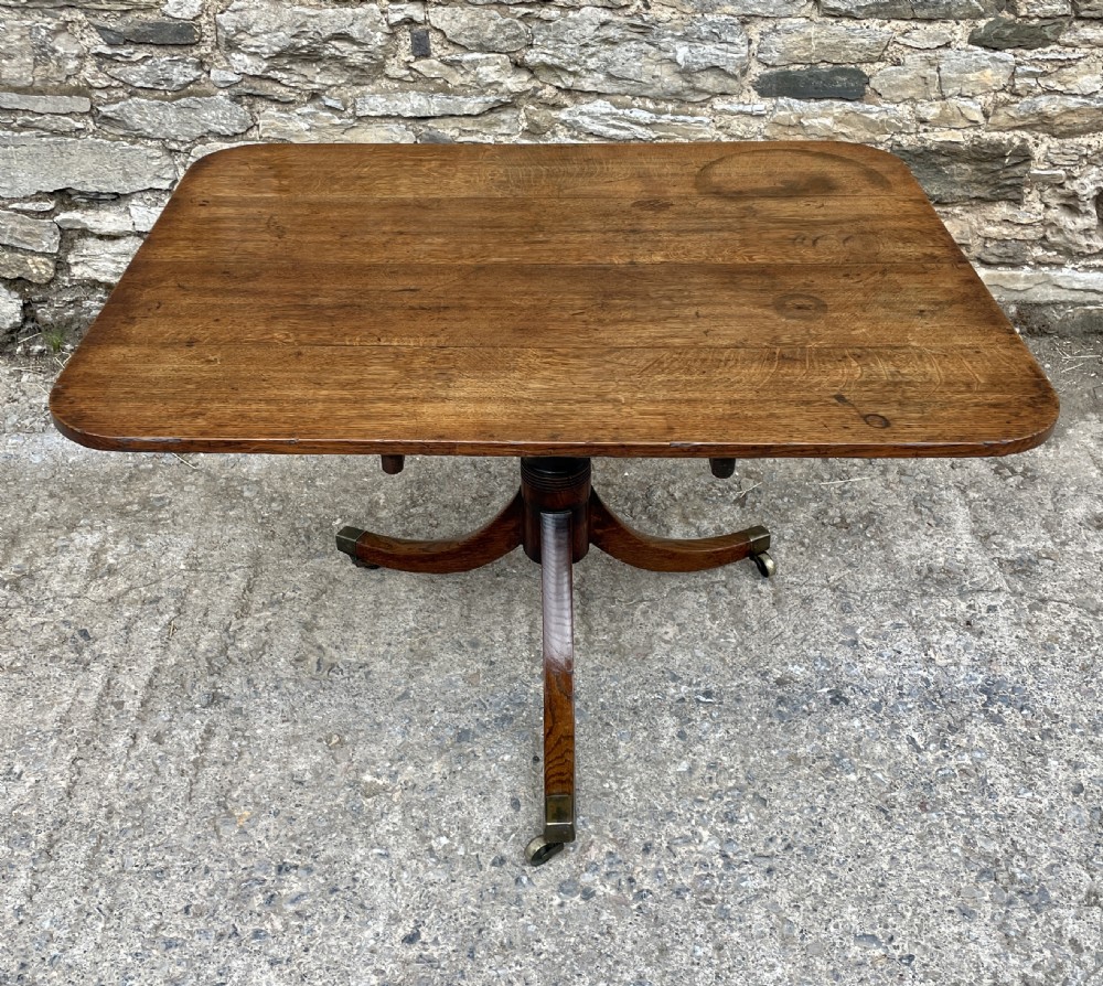 Georgian Oak Tilt Top Breakfast Table View II