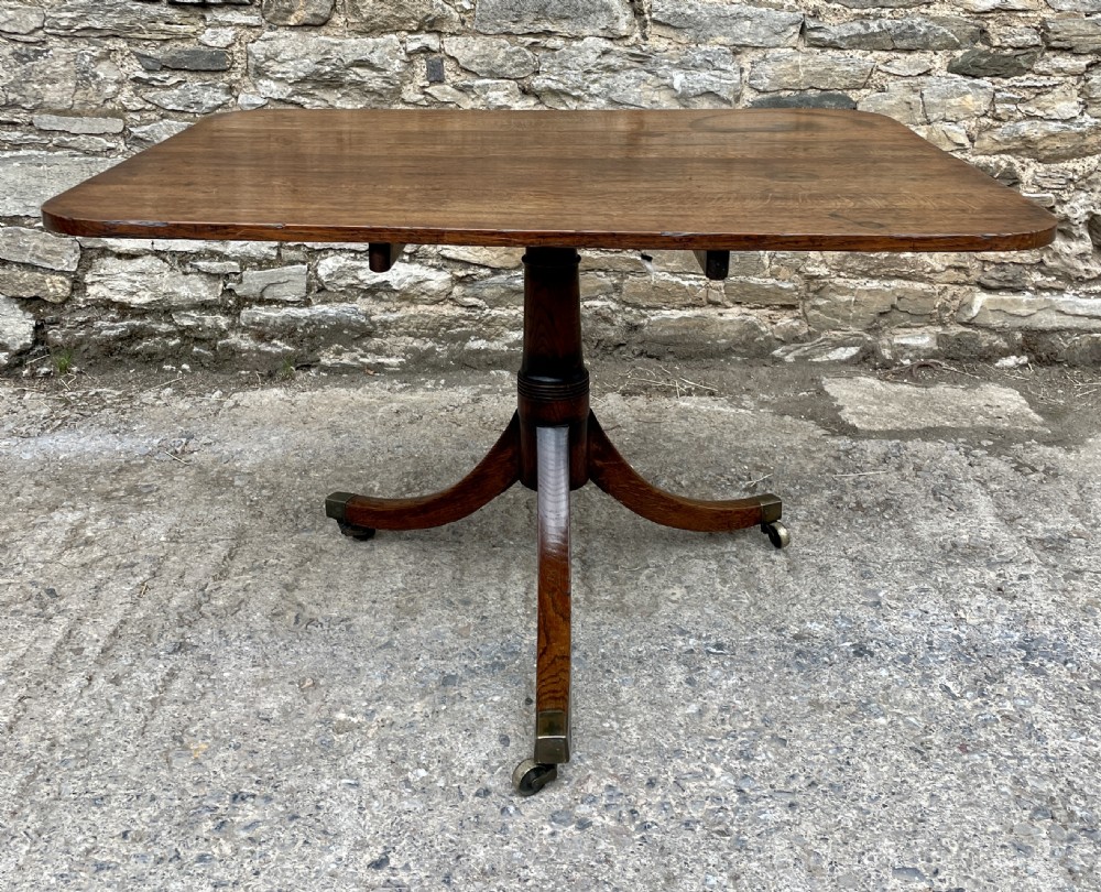 Georgian Oak Tilt Top Breakfast Table View III