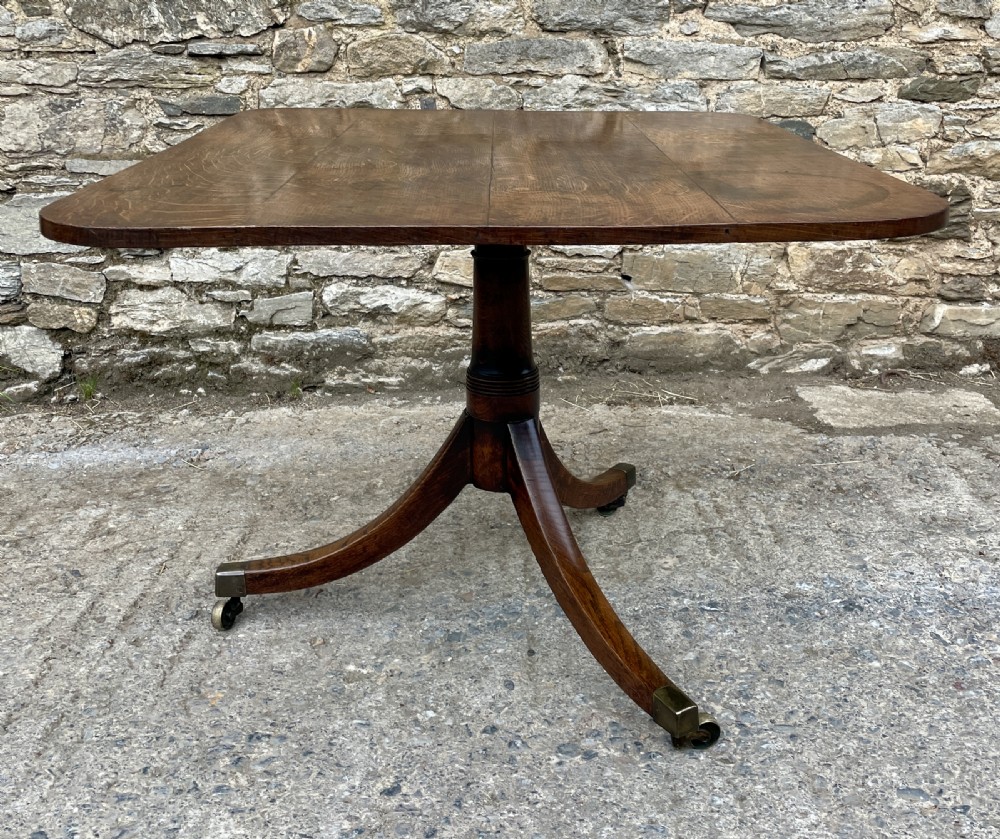 Georgian Oak Tilt Top Breakfast Table View VII