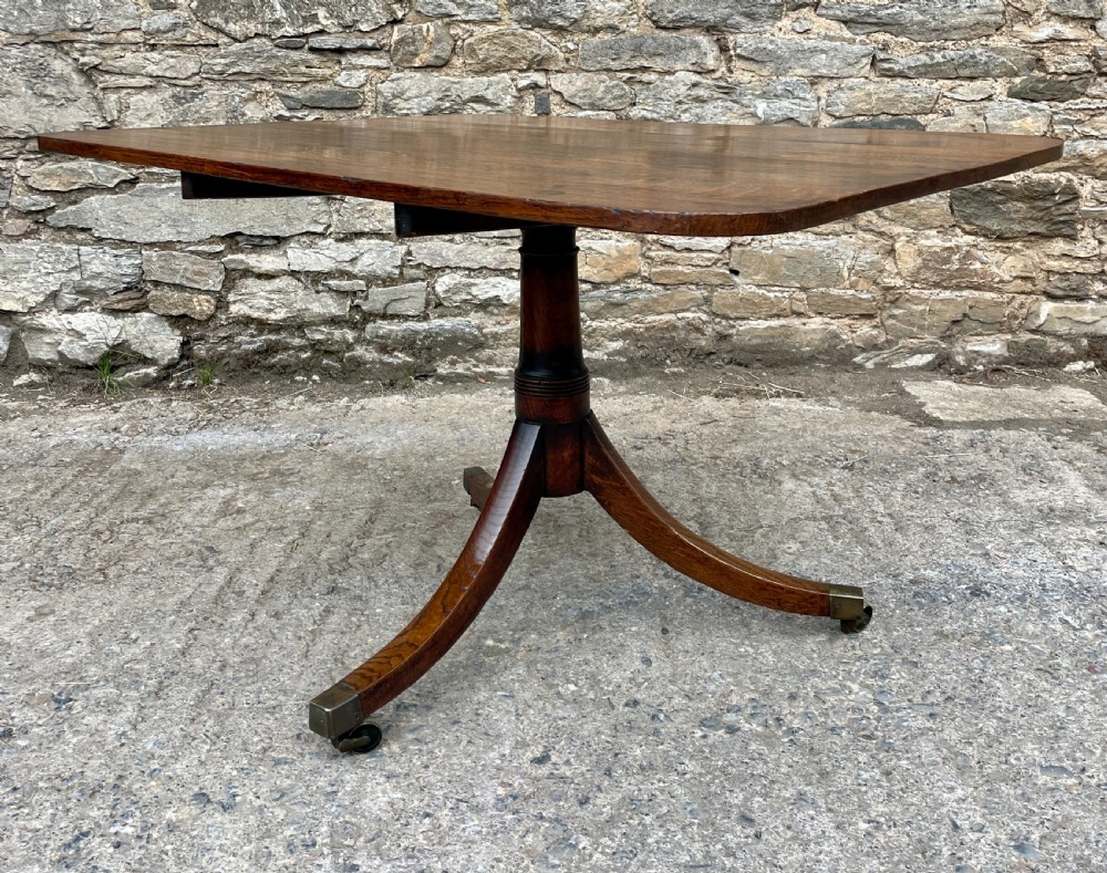 Georgian Oak Tilt Top Breakfast Table View XIV