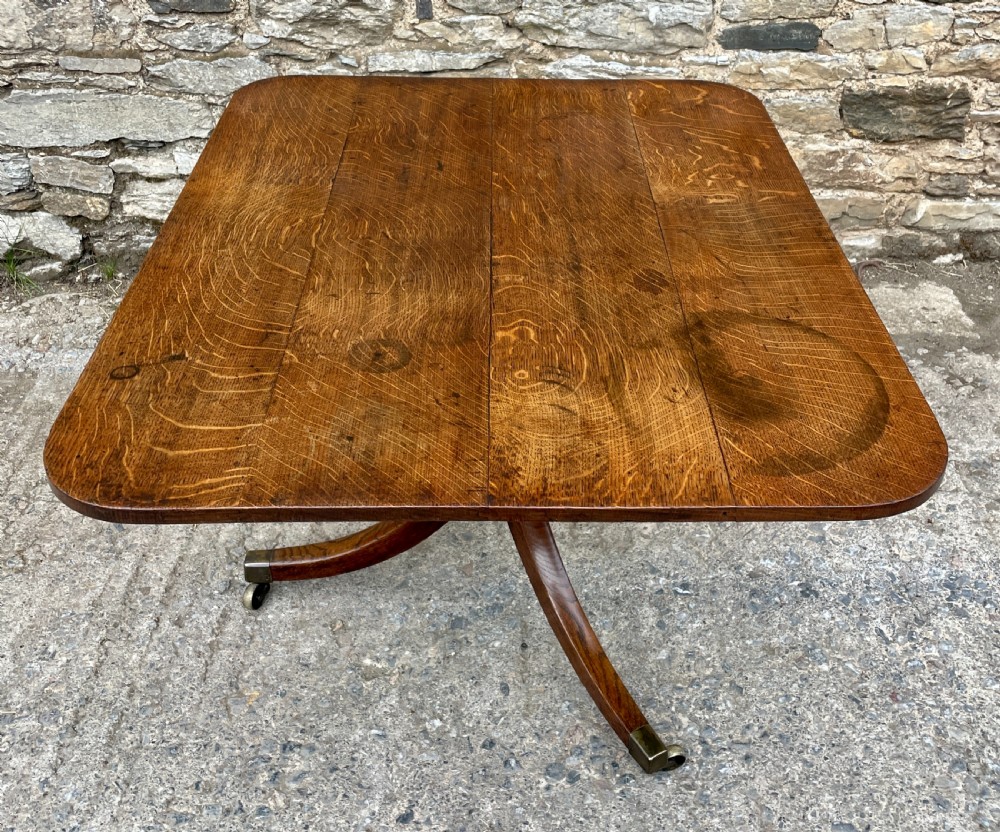 Georgian Oak Tilt Top Breakfast Table View XV