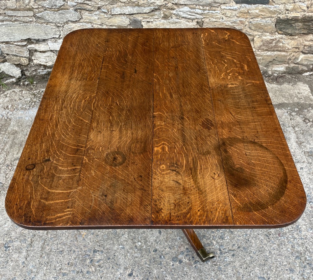 Georgian Oak Tilt Top Breakfast Table View XVI