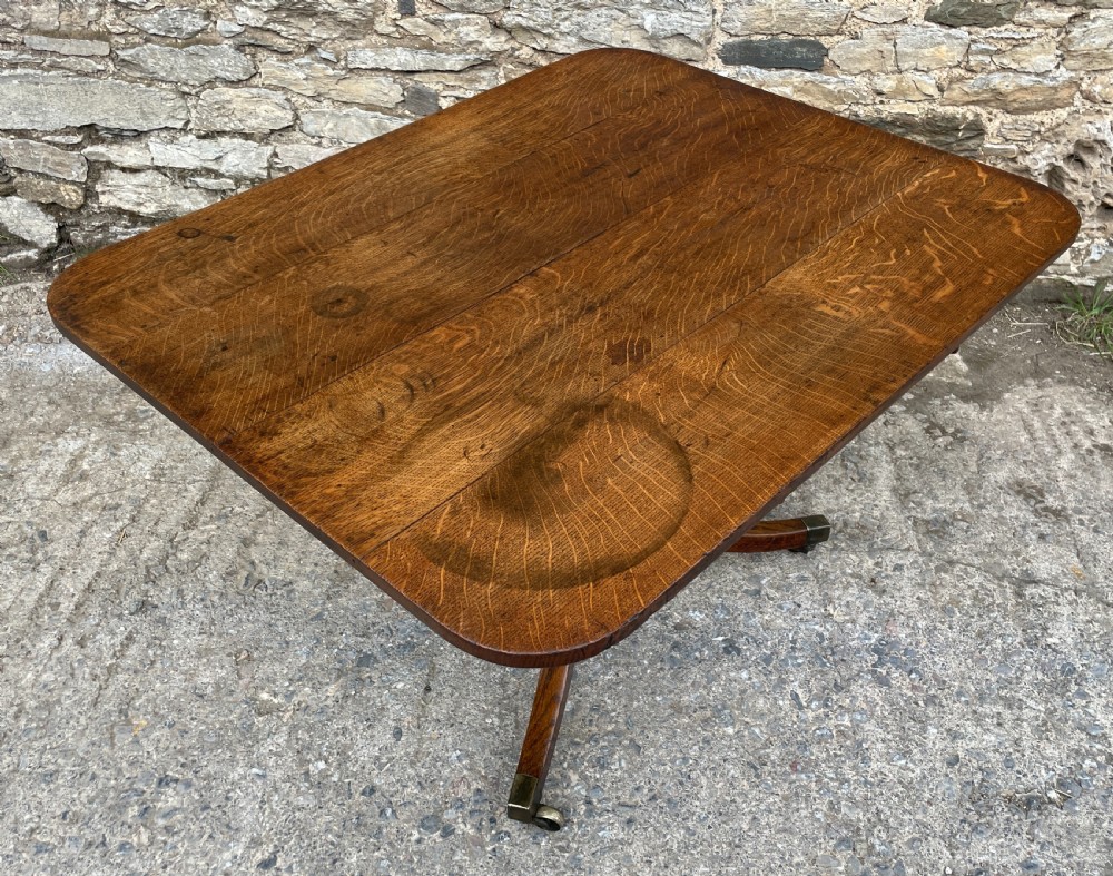Georgian Oak Tilt Top Breakfast Table View XVII