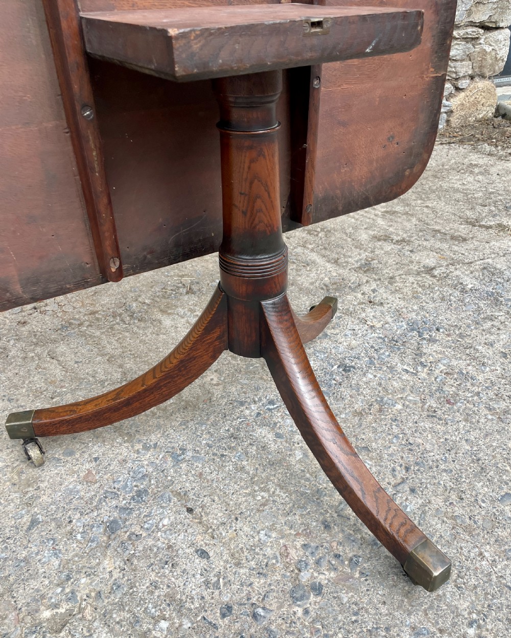 Georgian Oak Tilt Top Breakfast Table View XVIII