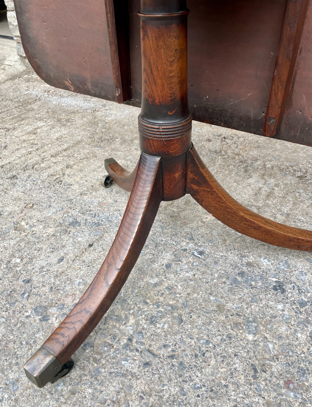 Georgian Oak Tilt Top Breakfast Table View XIX
