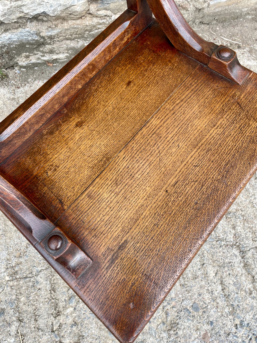 Victorian Oak Gothic Style Church Chair View XX