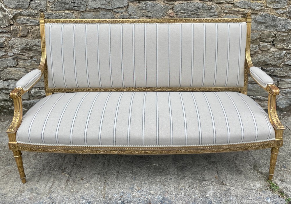 Antique French Giltwood Settee