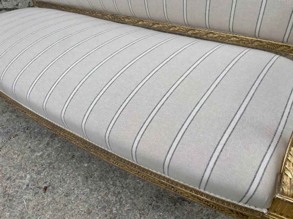 Antique French Giltwood Settee View XXII
