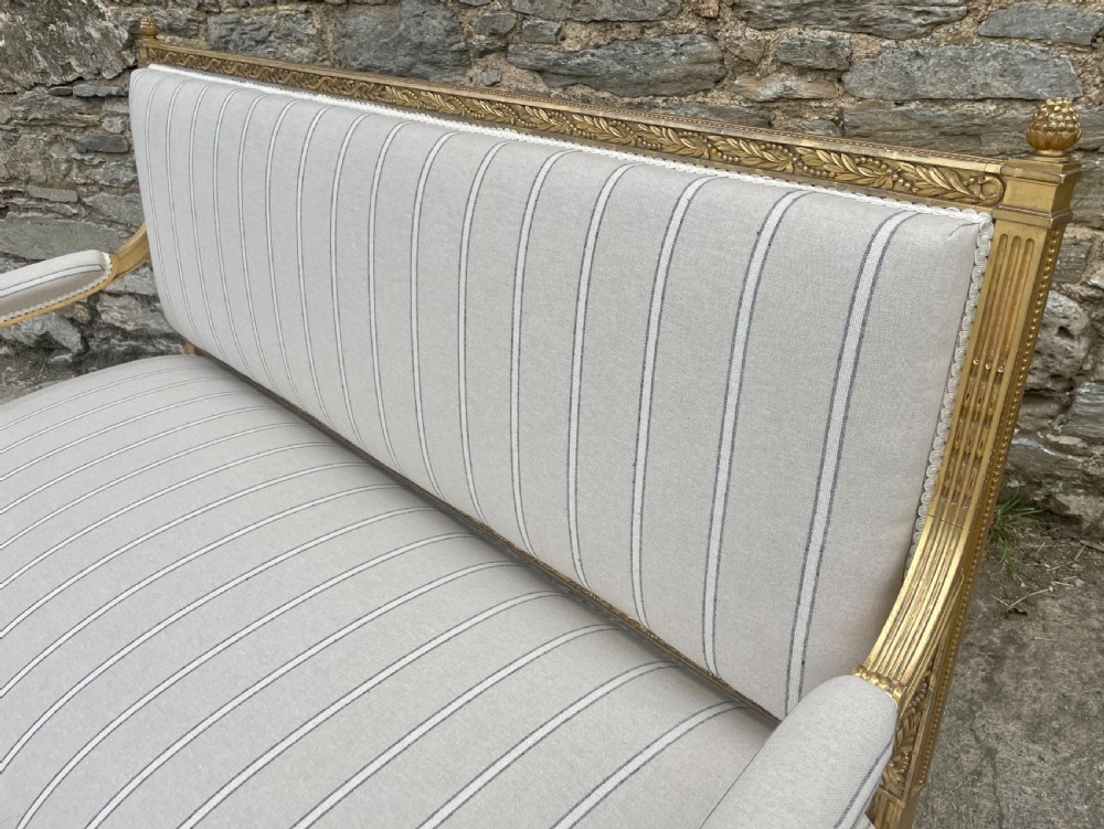 Antique French Giltwood Settee View XXIII