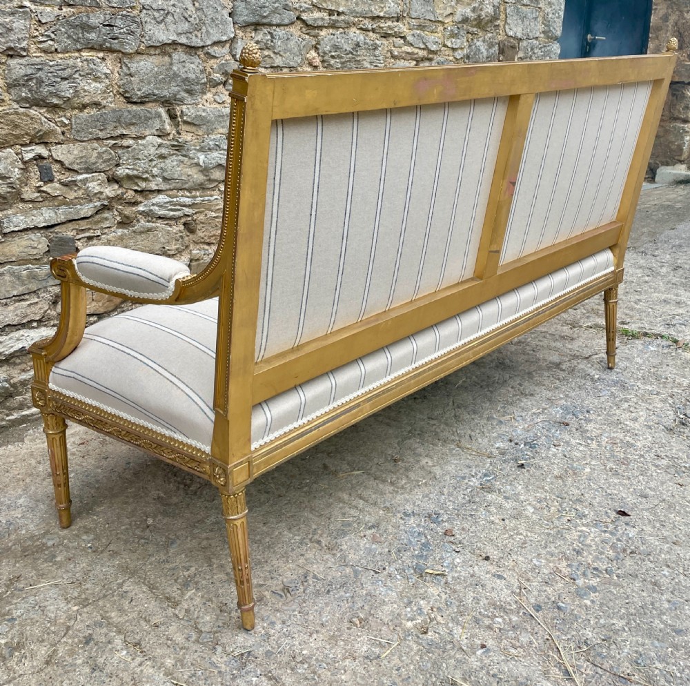 Antique French Giltwood Settee View XXIV