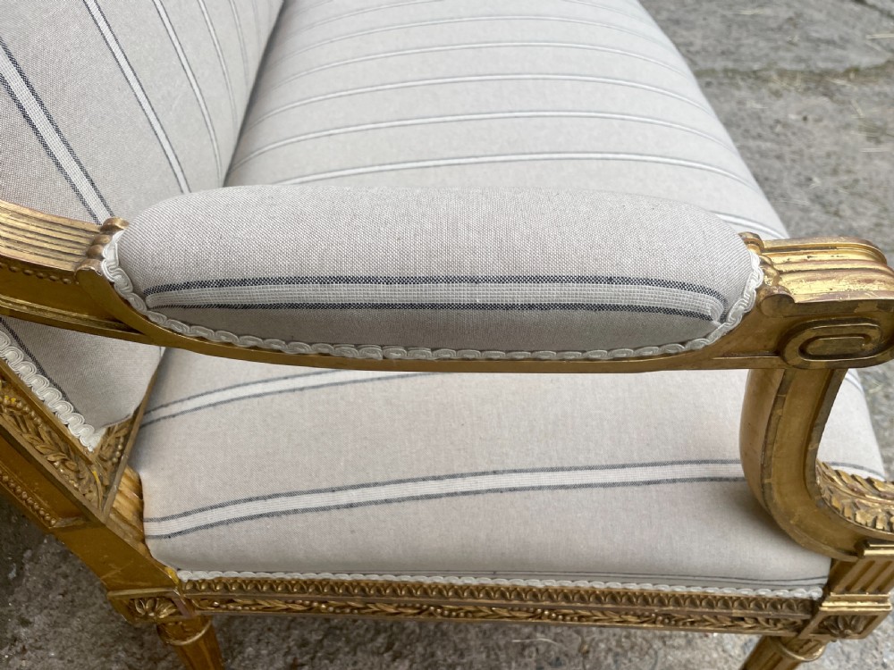 Antique French Giltwood Settee View XXVI