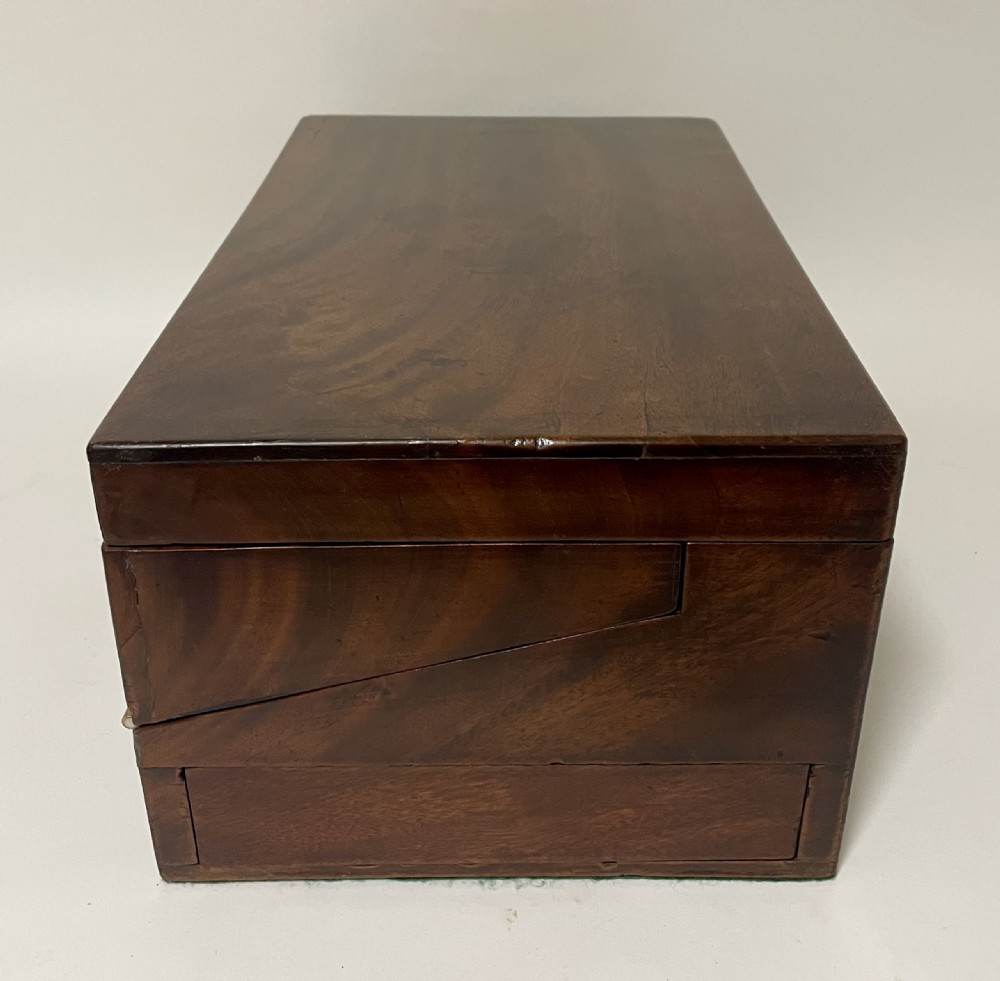 Victorian Military Style Mahogany Writing Slope View IV