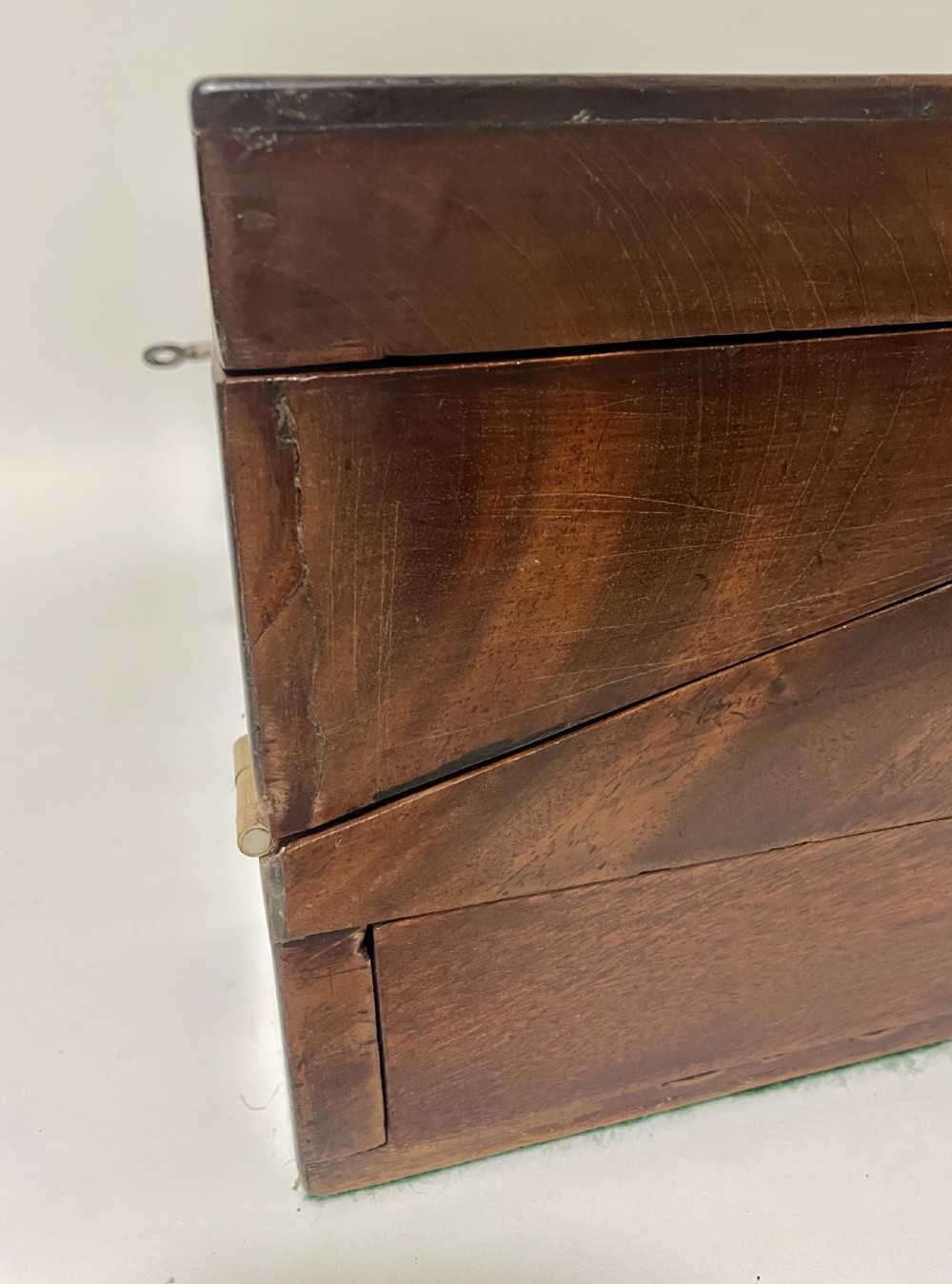 Victorian Military Style Mahogany Writing Slope View V
