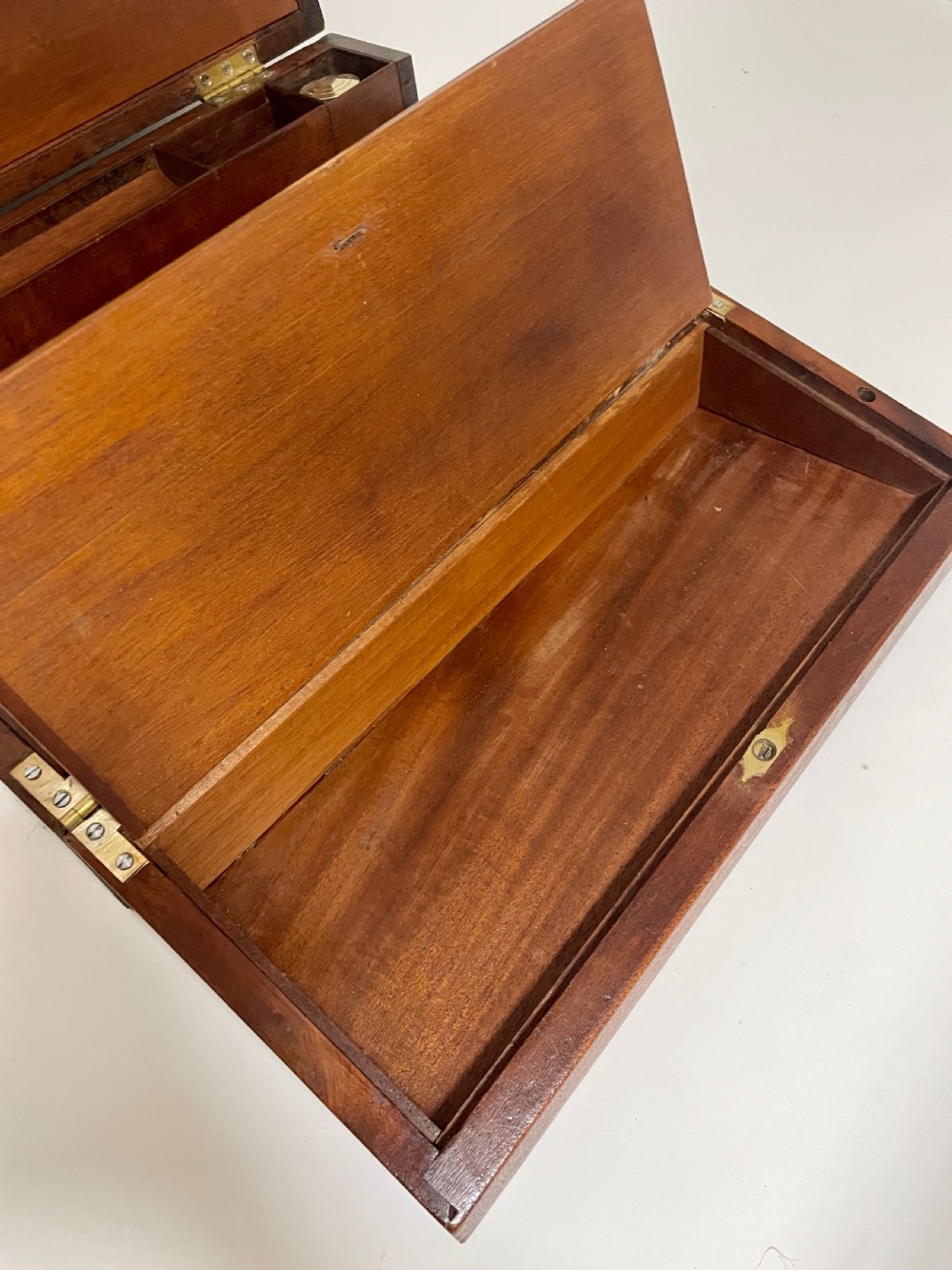 Victorian Military Style Mahogany Writing Slope View VIII