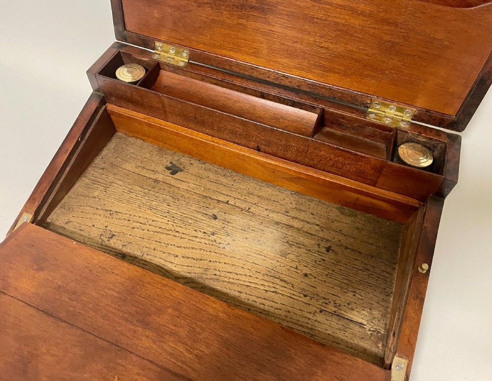 Victorian Military Style Mahogany Writing Slope View XI