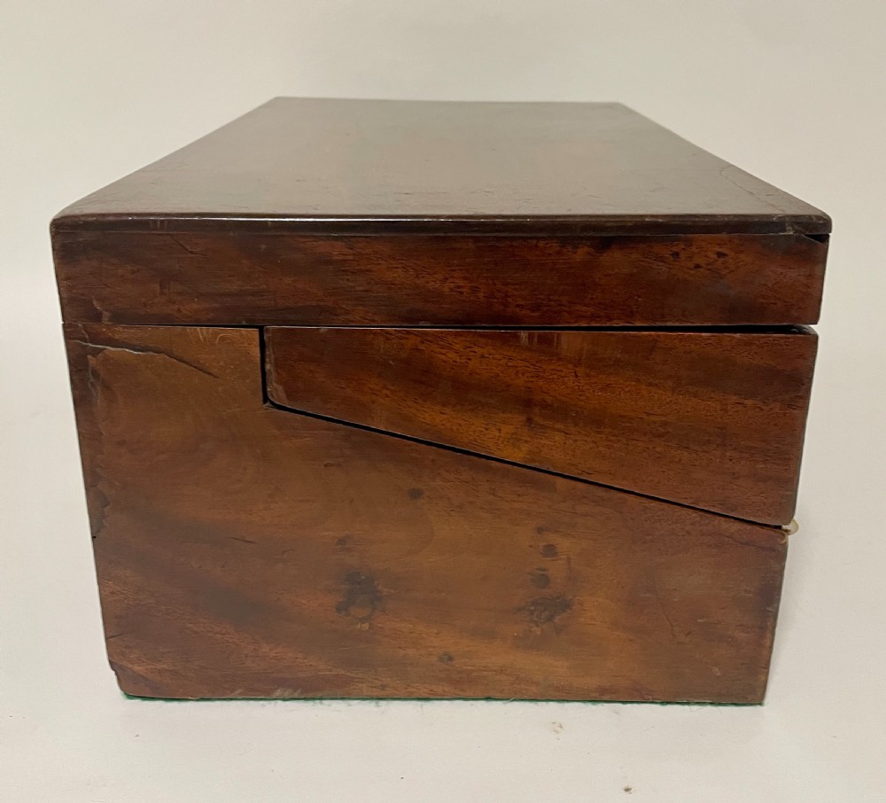 Victorian Military Style Mahogany Writing Slope View XII