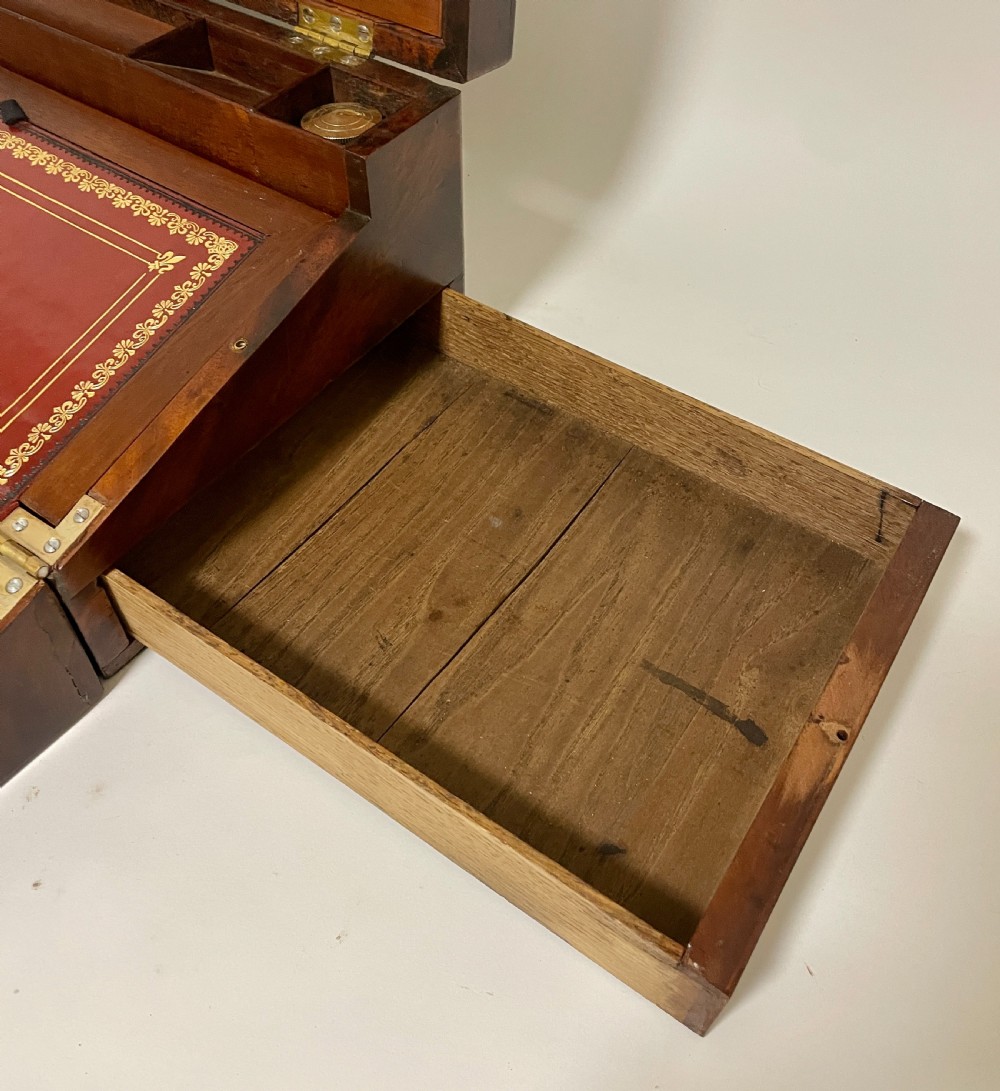 Victorian Military Style Mahogany Writing Slope View XXIII