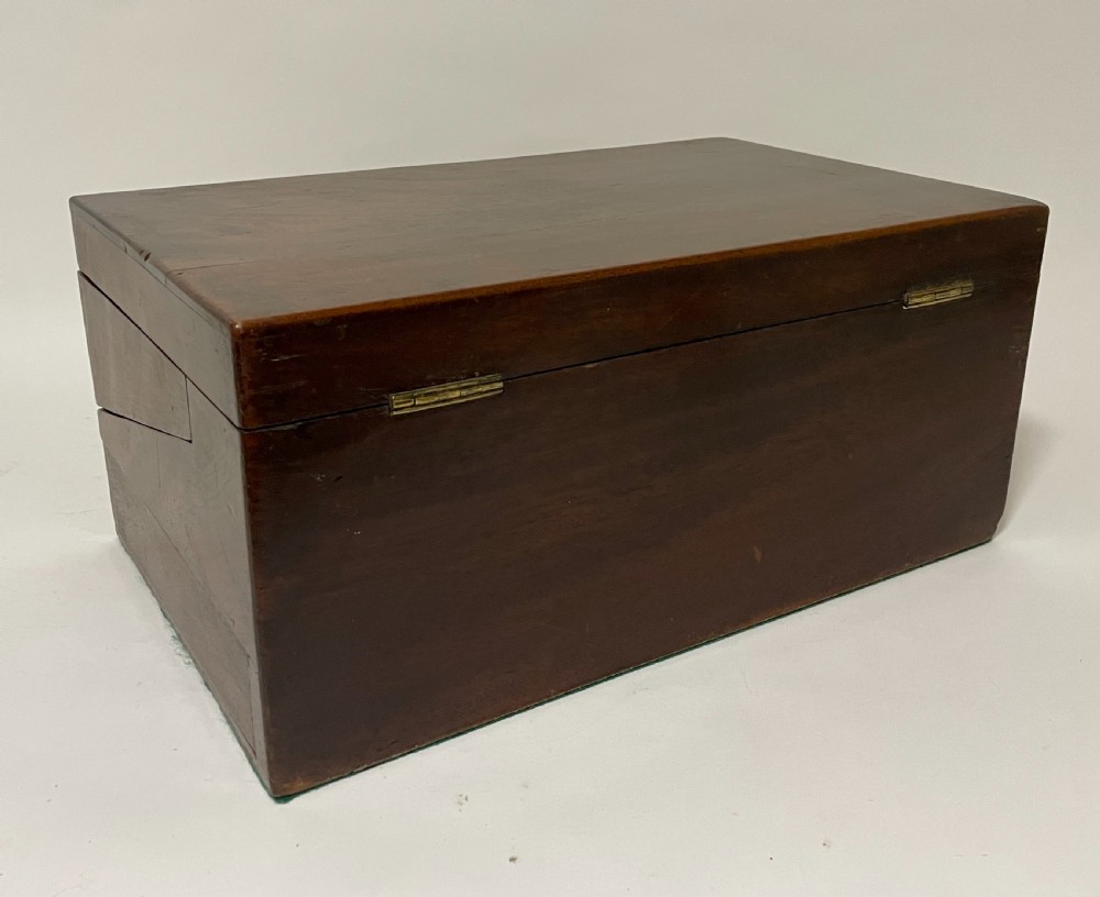 Victorian Military Style Mahogany Writing Slope View XXIV
