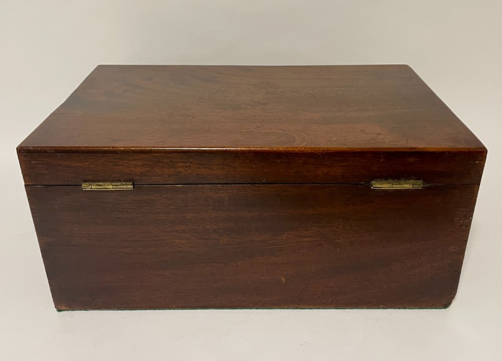 Victorian Military Style Mahogany Writing Slope View XXV