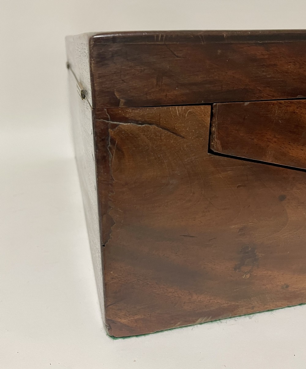 Victorian Military Style Mahogany Writing Slope View XXVI