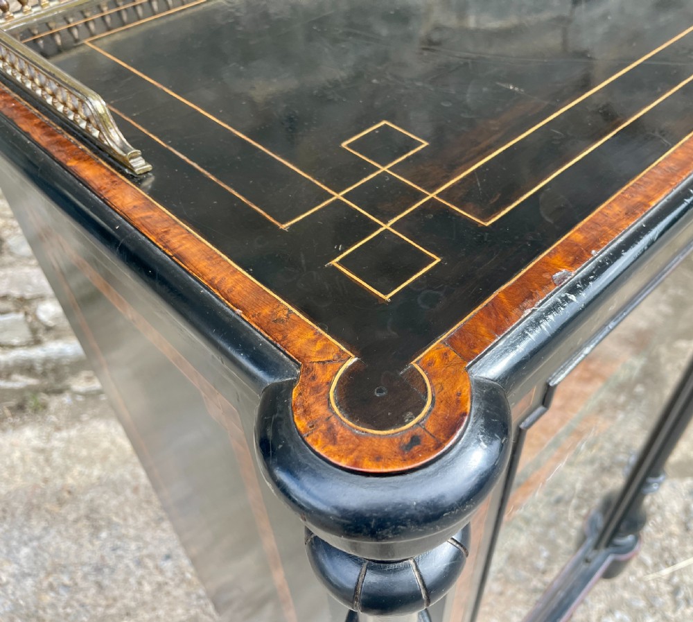 Victorian Aesthetic Style Ebonised Music Cabinet View VIII
