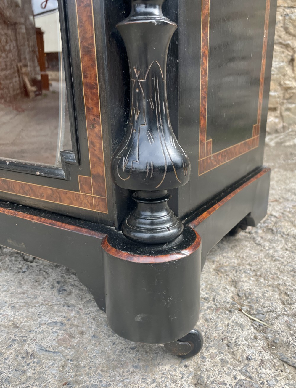 Victorian Aesthetic Style Ebonised Music Cabinet View IX