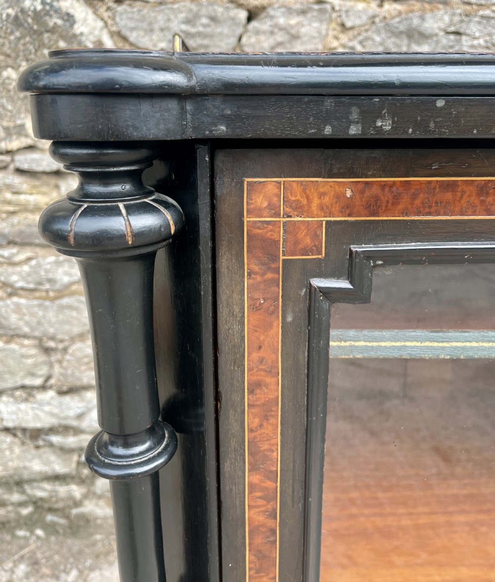 Victorian Aesthetic Style Ebonised Music Cabinet View XIII