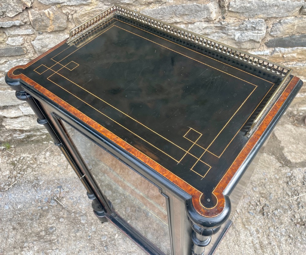 Victorian Aesthetic Style Ebonised Music Cabinet View XIX