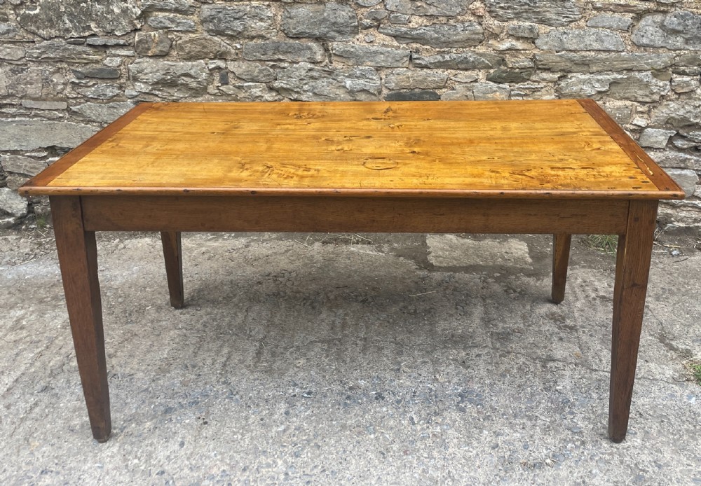 Antique French Farmhouse Dining Table View XXII