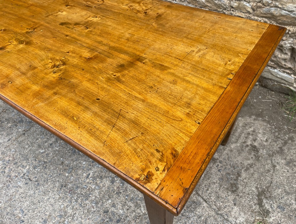 Antique French Farmhouse Dining Table View XII