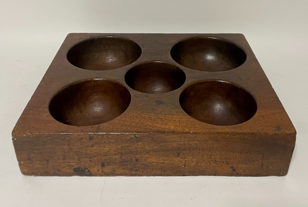 Antique Wooden Coin Tray