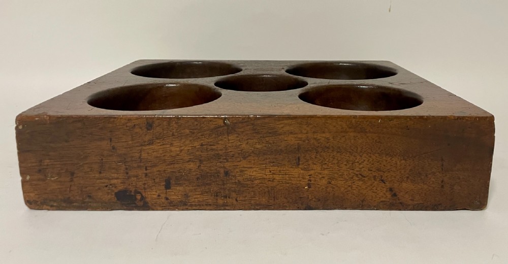 Antique Wooden Coin Tray View III
