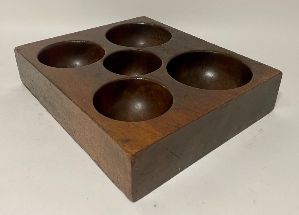 Antique Wooden Coin Tray View IV