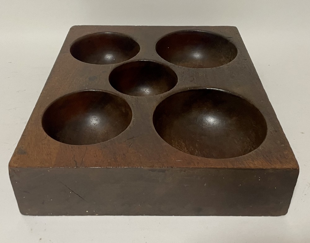 Antique Wooden Coin Tray View V