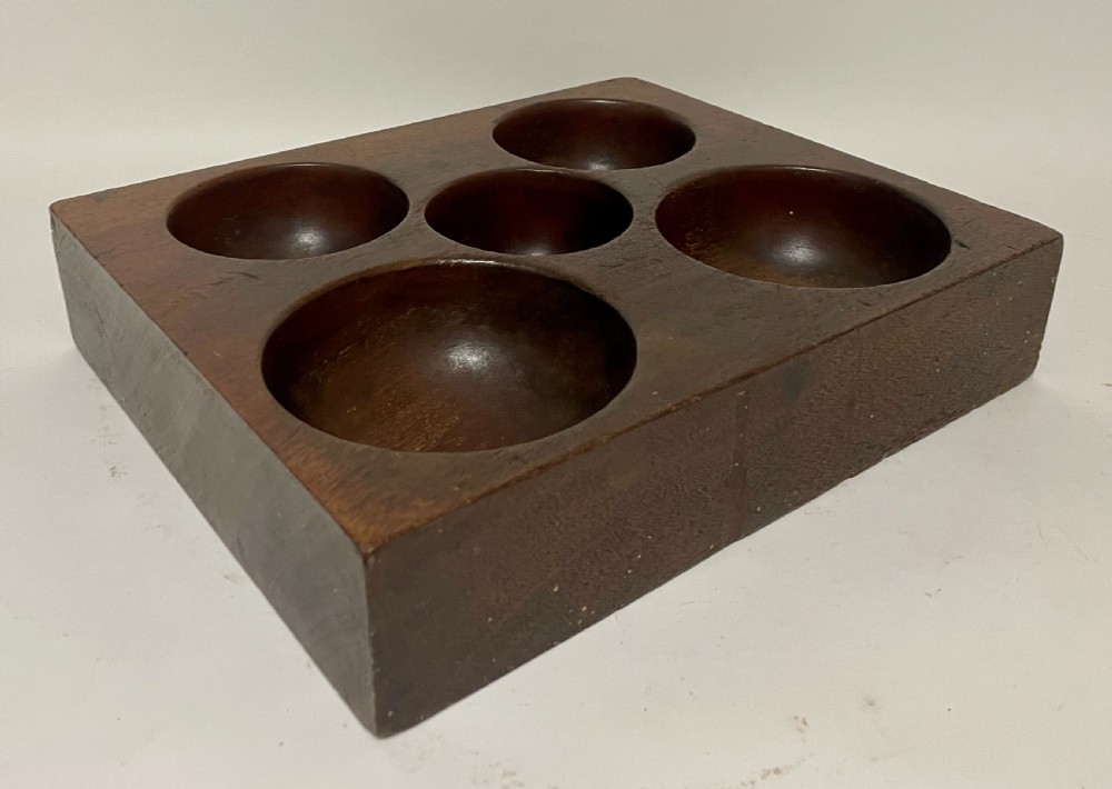 Antique Wooden Coin Tray View VI