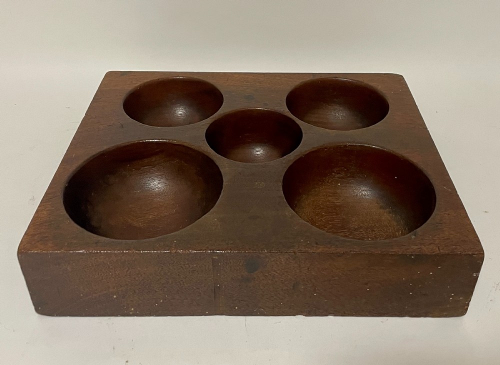 Antique Wooden Coin Tray View VII