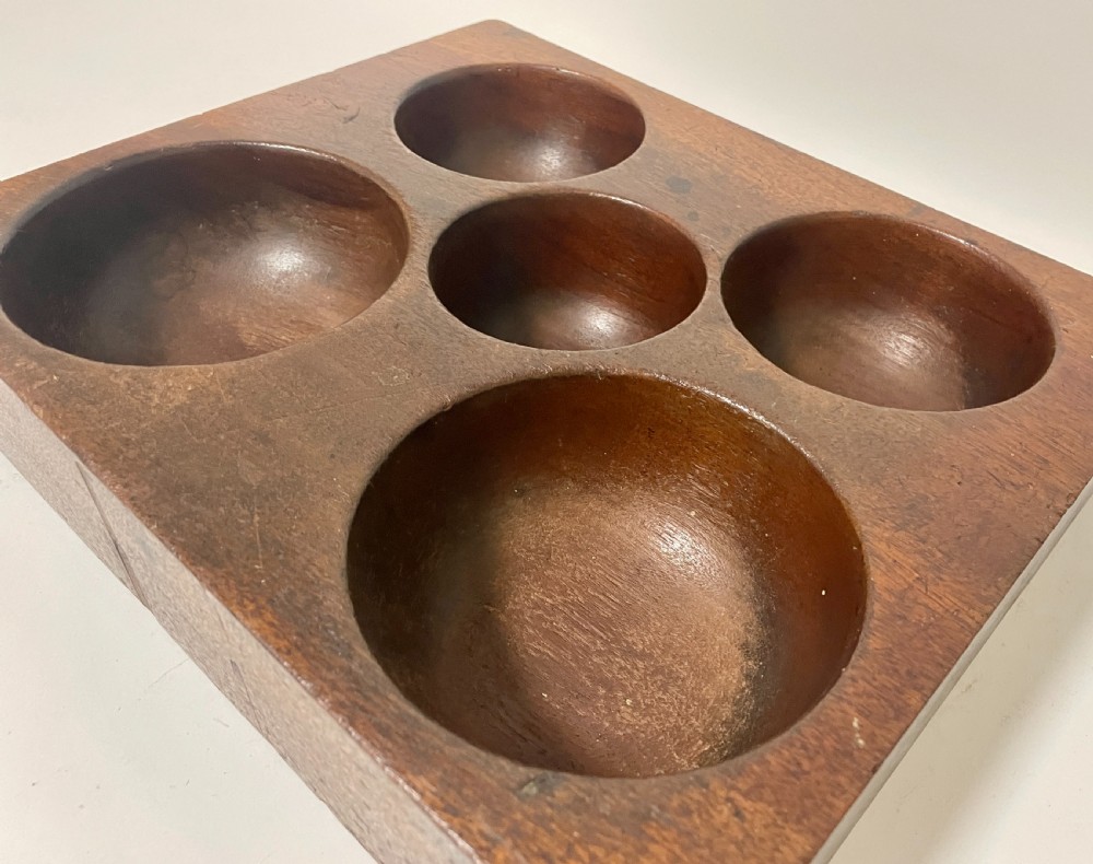 Antique Wooden Coin Tray View IX