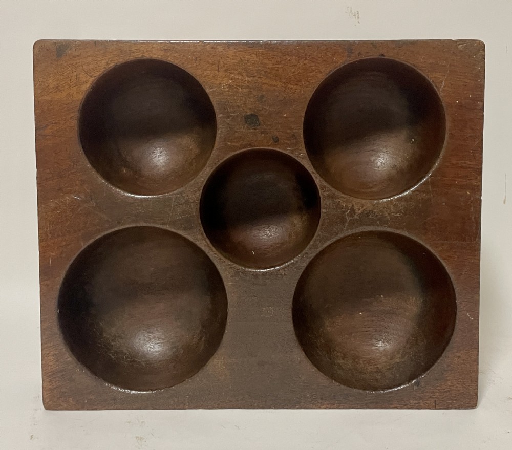 Antique Wooden Coin Tray View XII