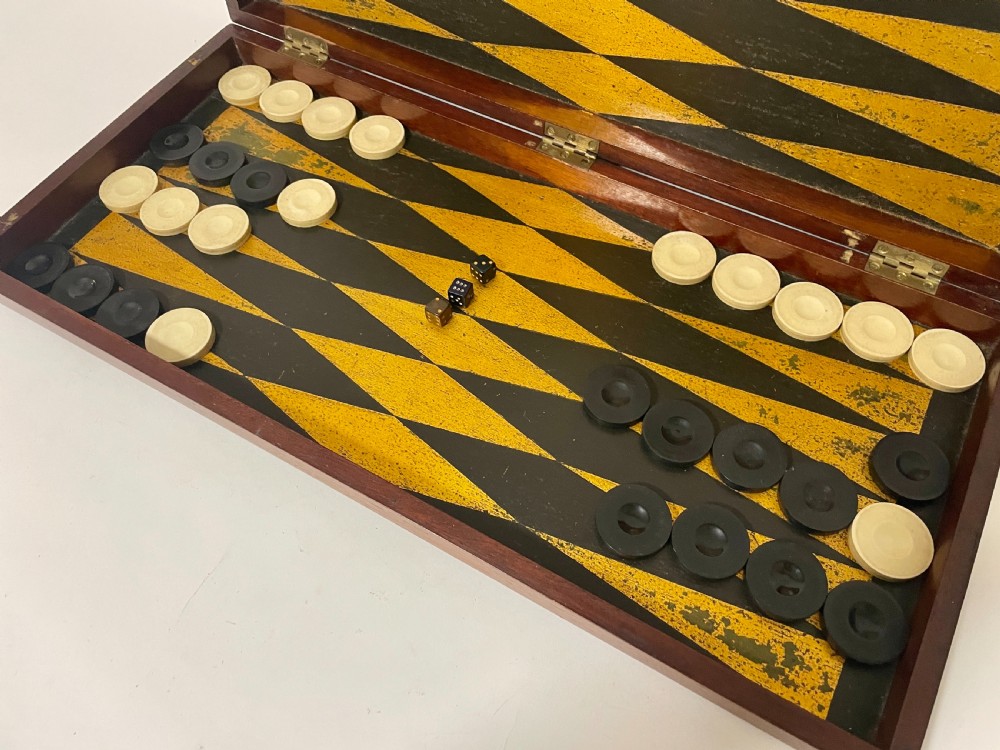 Edwardian Backgammon Set View XIV