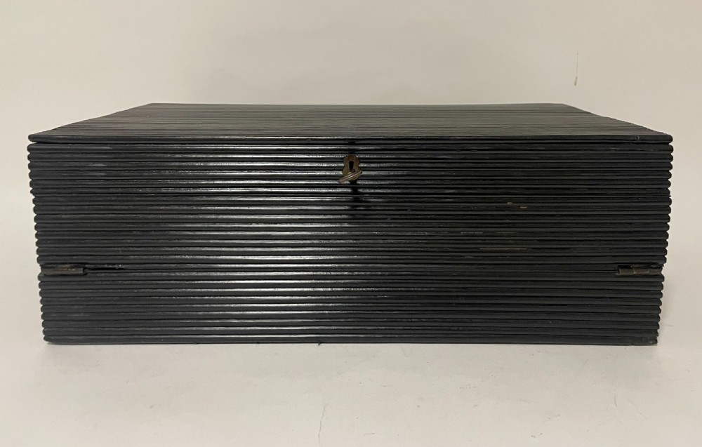 Antique Anglo-Indian Ebony Writing Slope View IV