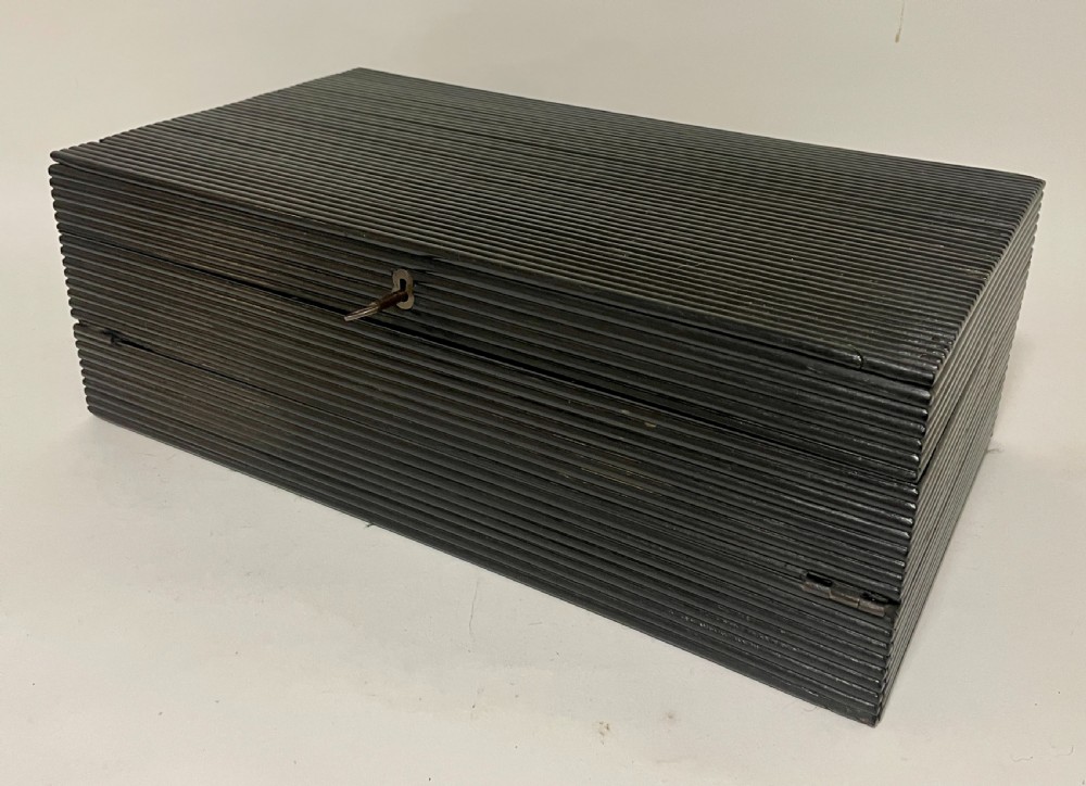 Antique Anglo-Indian Ebony Writing Slope View VIII