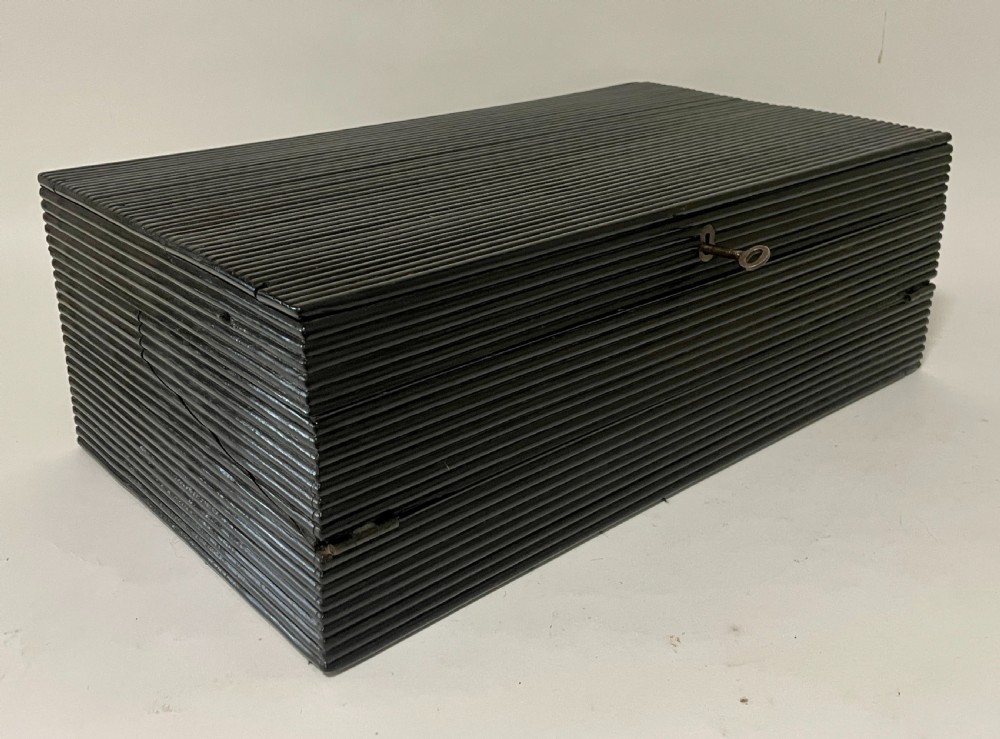 Antique Anglo-Indian Ebony Writing Slope View XXI