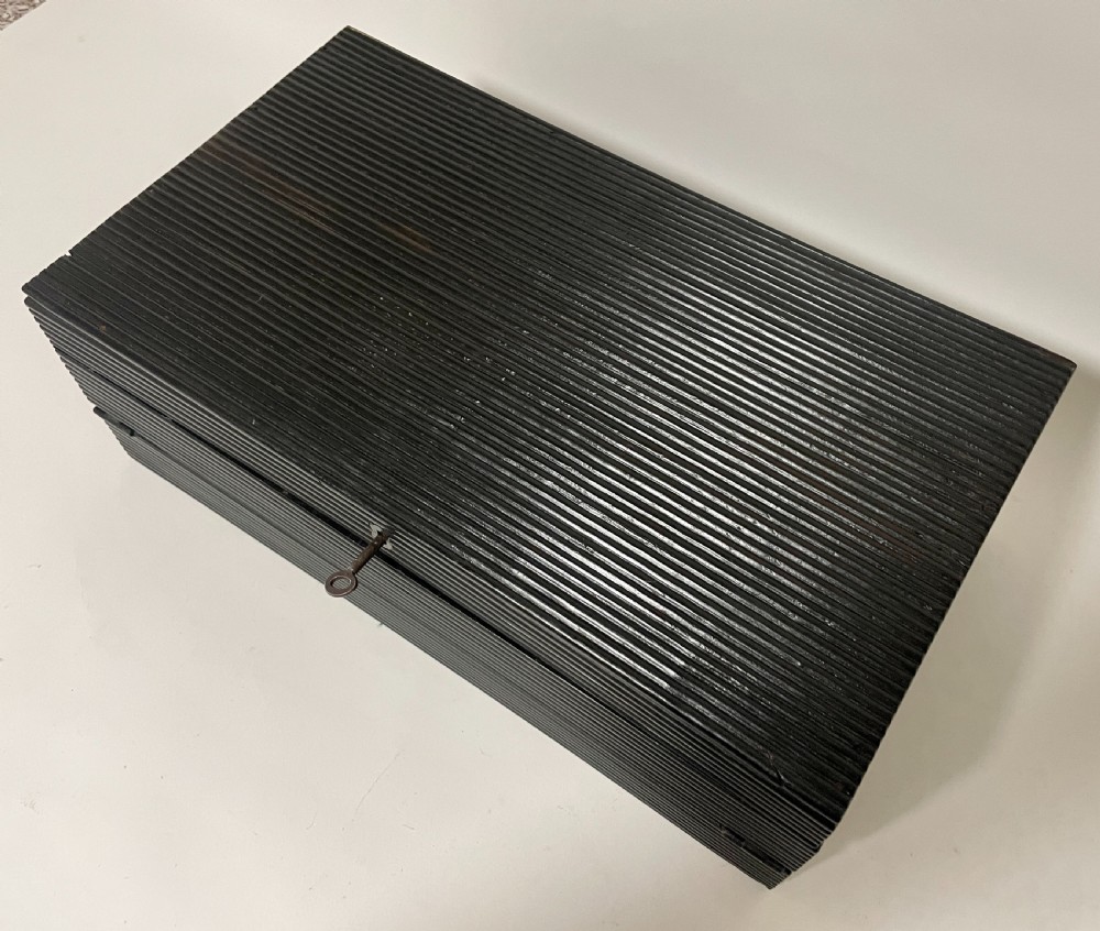 Antique Anglo-Indian Ebony Writing Slope View XXVII