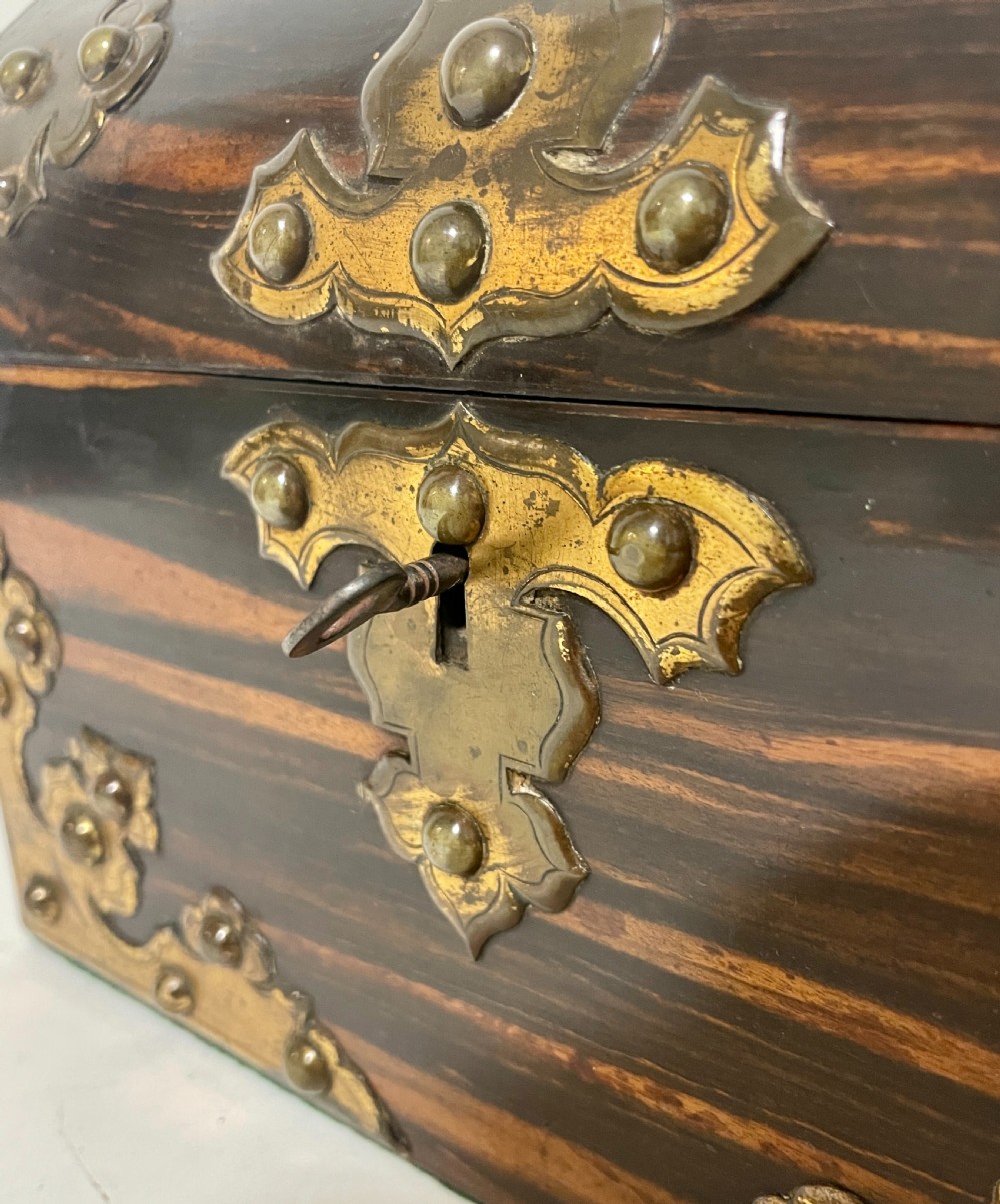 Victorian Coromandel Brass Mounted Box View XI